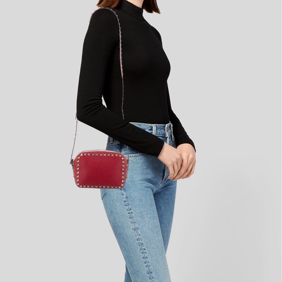 VALENTINO LEATHER ROCKSTUD CROSSBODY BAG - Picture 3 of 5